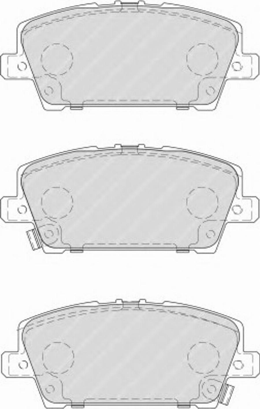 Ferodo FSL1859 - Brake Pad Set, disc brake autospares.lv