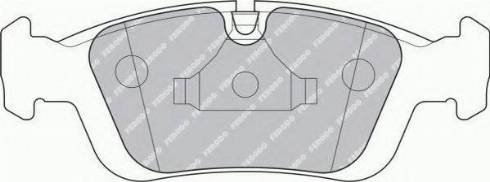 Ferodo FSL1300 - Brake Pad Set, disc brake autospares.lv