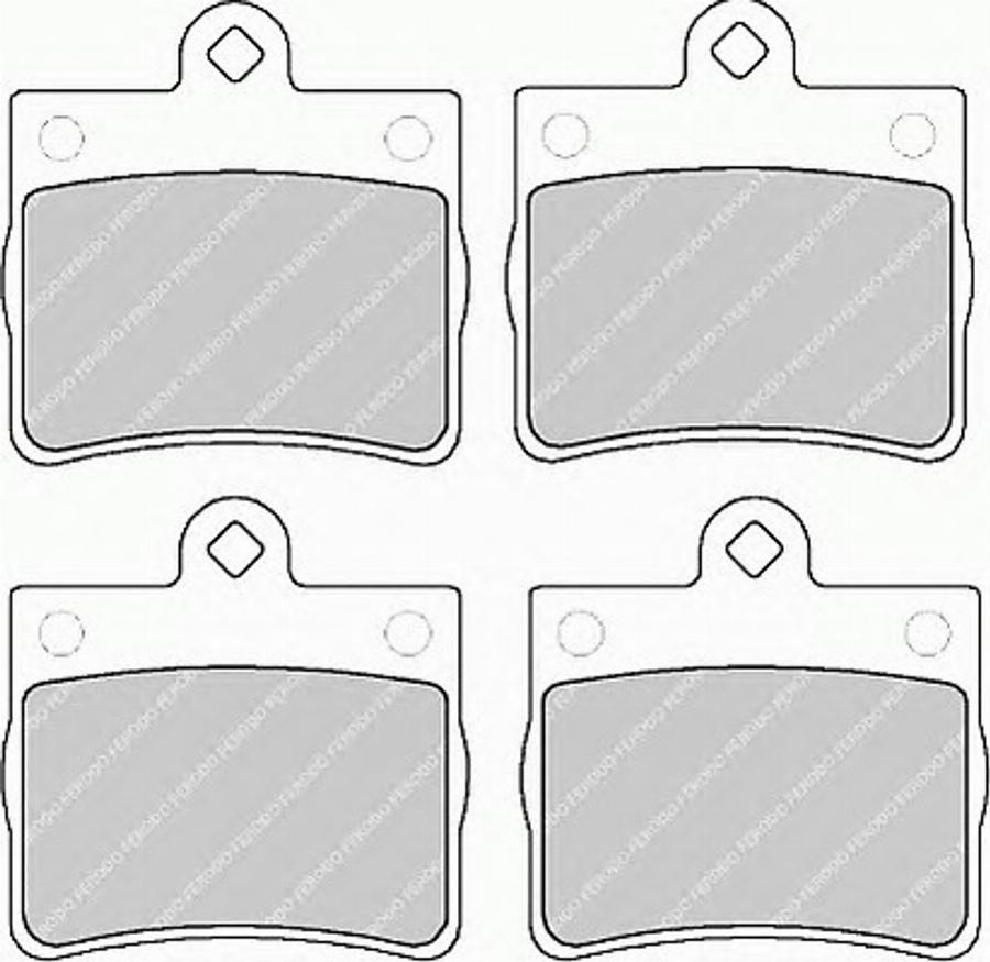 Ferodo FSL1310 - Brake Pad Set, disc brake autospares.lv