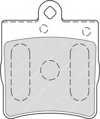 Ferodo FSL1311 - Brake Pad Set, disc brake autospares.lv