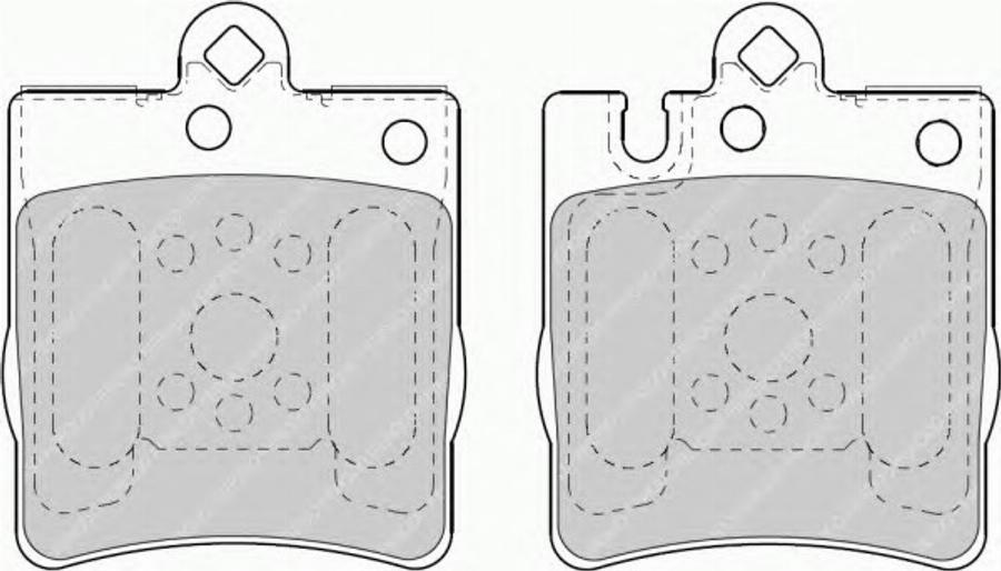 Ferodo FSL1322 - Brake Pad Set, disc brake autospares.lv