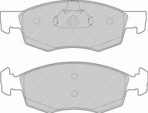 Ferodo FSL1376 - Brake Pad Set, disc brake autospares.lv