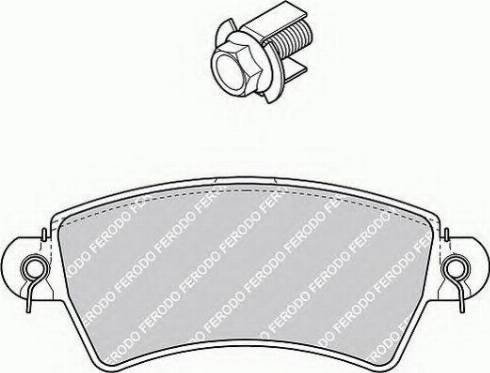 Ferodo FSL1370 - Brake Pad Set, disc brake autospares.lv