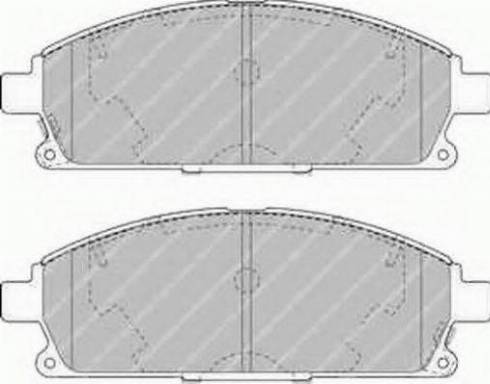 Ferodo FSL1263 - Brake Pad Set, disc brake autospares.lv