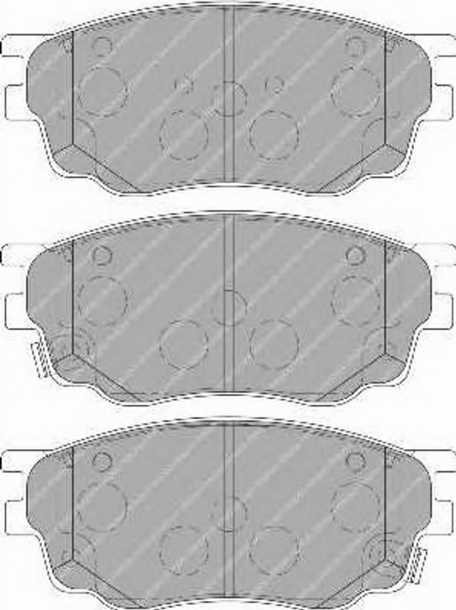 Ferodo FSL1707 - Brake Pad Set, disc brake autospares.lv