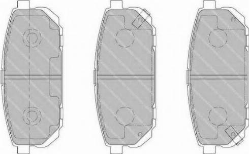 Ferodo FSL1736 - Brake Pad Set, disc brake autospares.lv