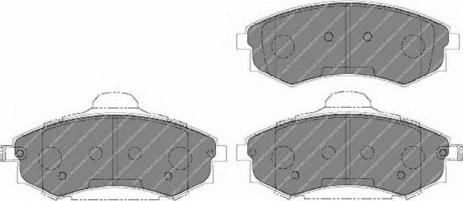 Ferodo FSL1737 - Brake Pad Set, disc brake autospares.lv