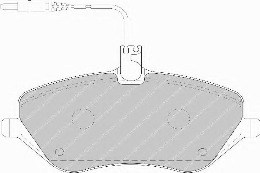 Ferodo FSL1726 - Brake Pad Set, disc brake autospares.lv