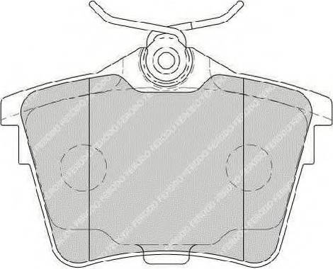 Ferodo FSL1727 - Brake Pad Set, disc brake autospares.lv