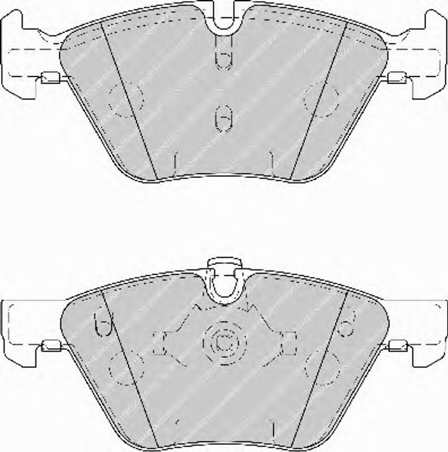 Ferodo FSL1773 - Brake Pad Set, disc brake autospares.lv