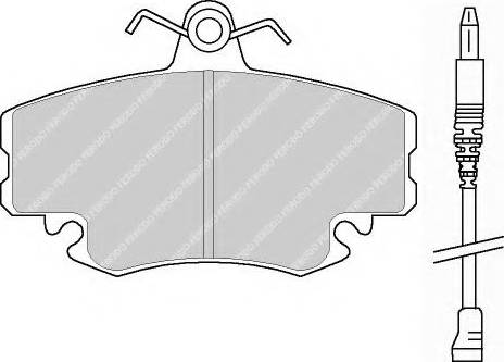 Ferodo FSL845 - Brake Pad Set, disc brake autospares.lv