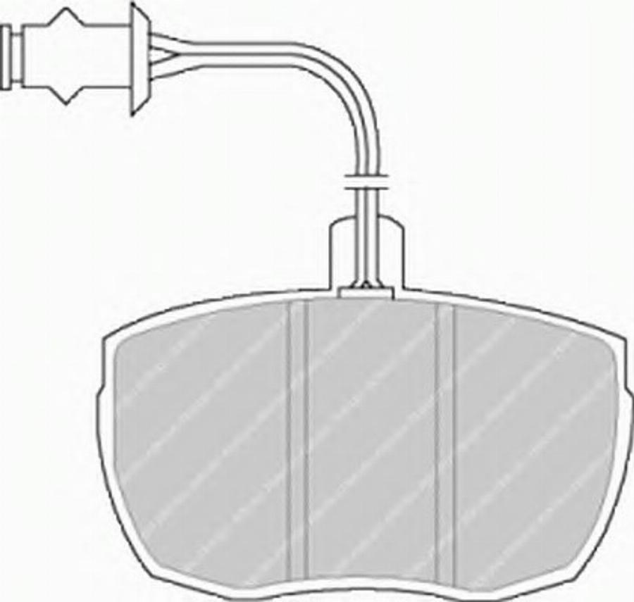 Ferodo FSL841 - Brake Pad Set, disc brake autospares.lv