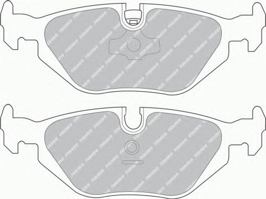 Ferodo FSL850 - Brake Pad Set, disc brake autospares.lv