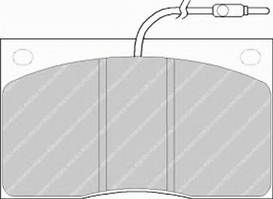 Ferodo FSL805 - Brake Pad Set, disc brake autospares.lv