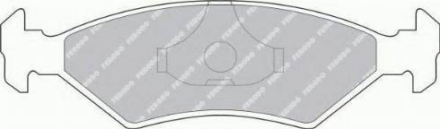 Ferodo FSL206 - Brake Pad Set, disc brake autospares.lv