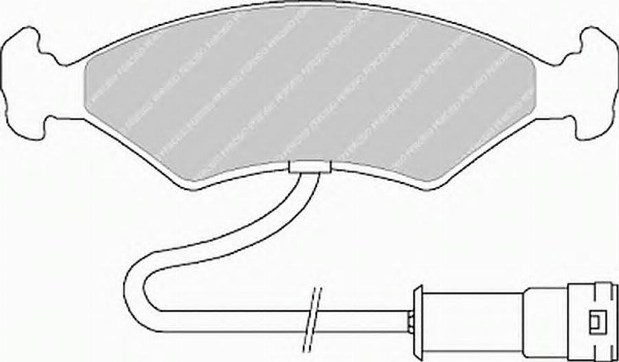 Ferodo FSL212 - Brake Pad Set, disc brake autospares.lv