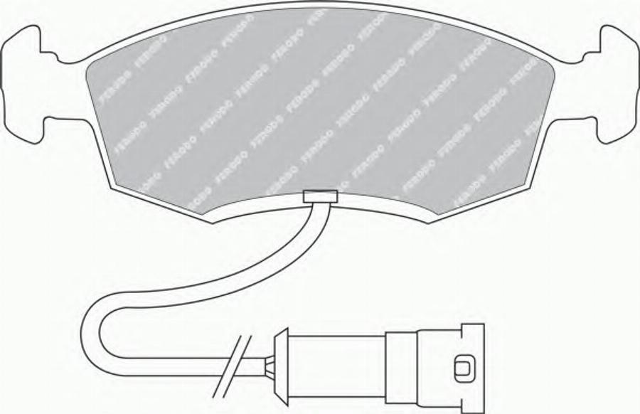 Ferodo FSL276 - Brake Pad Set, disc brake autospares.lv