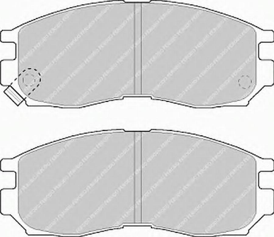 Ferodo FSL764 - Brake Pad Set, disc brake autospares.lv