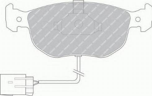 Ferodo FSL767 - Brake Pad Set, disc brake autospares.lv