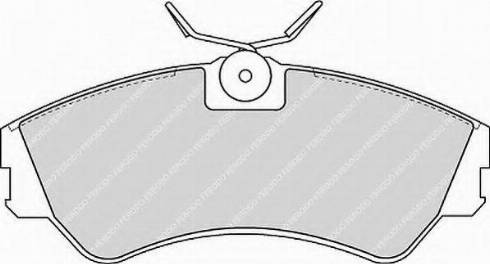 Ferodo FSL785 - Brake Pad Set, disc brake autospares.lv