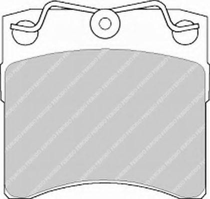 Ferodo FSL722 - Brake Pad Set, disc brake autospares.lv