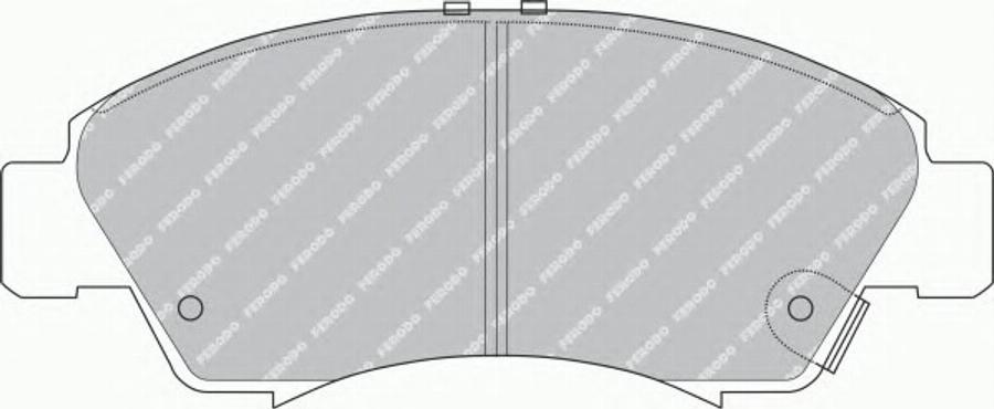 Ferodo FSL777 - Brake Pad Set, disc brake autospares.lv