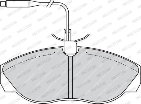 Ferodo FVR967 - Brake Pad Set, disc brake autospares.lv