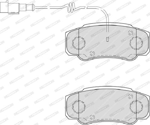 Ferodo FVR4054 - Brake Pad Set, disc brake autospares.lv