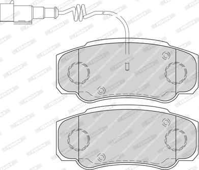 Ferodo FVR4054 - Brake Pad Set, disc brake autospares.lv