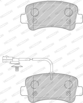 Ferodo FVR4348 - Brake Pad Set, disc brake autospares.lv