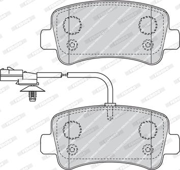 Ferodo FVR4348 - Brake Pad Set, disc brake autospares.lv