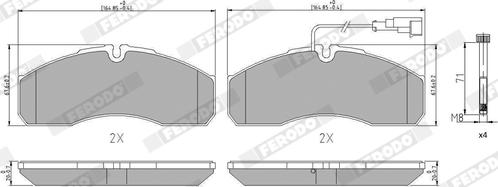 Ferodo FVR4248 - Brake Pad Set, disc brake autospares.lv