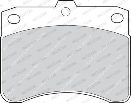 Ferodo FVR549 - Brake Pad Set, disc brake autospares.lv