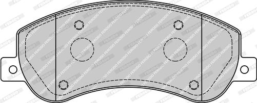 Ferodo FVR1928-D - Brake Pad Set, disc brake autospares.lv