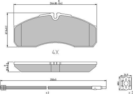 Ferodo FVR1977 - Brake Pad Set, disc brake autospares.lv