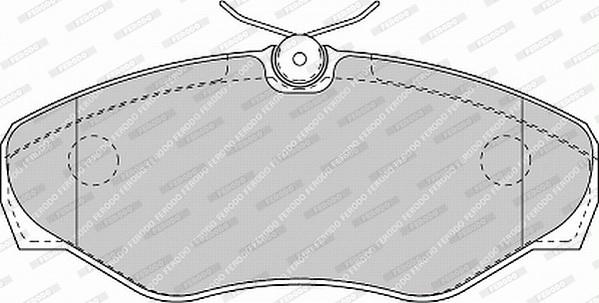 Ferodo FVR1515 - Brake Pad Set, disc brake autospares.lv