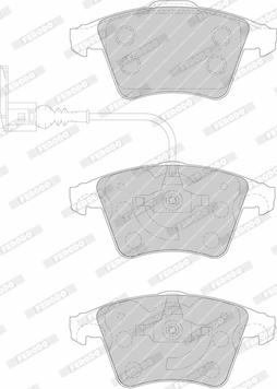 Ferodo FVR1642 - Brake Pad Set, disc brake autospares.lv