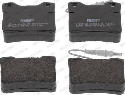 Ferodo FVR1044 - Brake Pad Set, disc brake autospares.lv