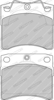 Ferodo FVR1131 - Brake Pad Set, disc brake autospares.lv