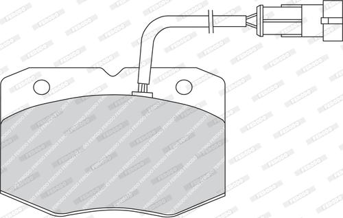 Ferodo FVR1352 - Brake Pad Set, disc brake autospares.lv