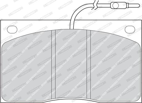 Ferodo FVR805 - Brake Pad Set, disc brake autospares.lv