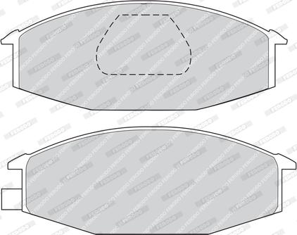 Ferodo FVR369 - Brake Pad Set, disc brake autospares.lv