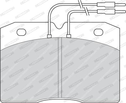 Ferodo FVR377 - Brake Pad Set, disc brake autospares.lv