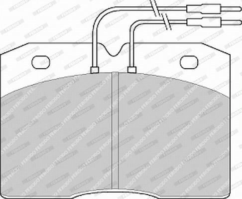 Ferodo FVR377 - Brake Pad Set, disc brake autospares.lv