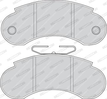 Ferodo FVR752 - Brake Pad Set, disc brake autospares.lv