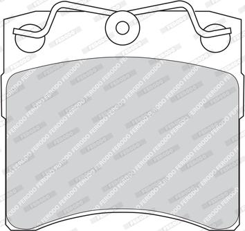 Ferodo FVR722 - Brake Pad Set, disc brake autospares.lv