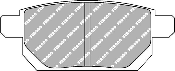 Ferodo Racing FCP4430H - Brake Pad Set, disc brake autospares.lv