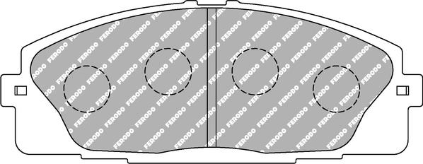 Ferodo Racing FCP4327H - Brake Pad Set, disc brake autospares.lv