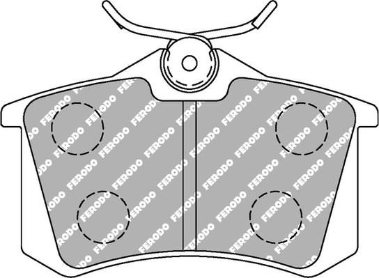 Ferodo Racing FCP1491H - Brake Pad Set, disc brake autospares.lv