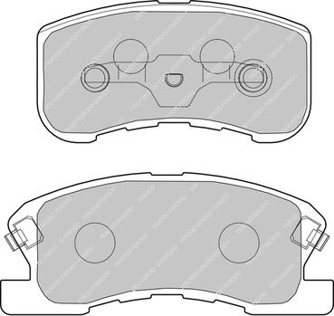 Ferodo Racing FCP1501R - Brake Pad Set, disc brake autospares.lv